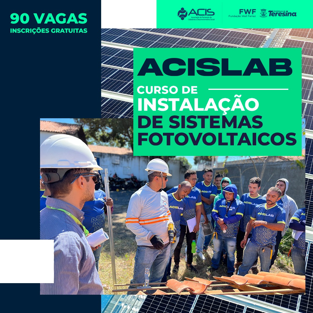 ACIS divulga Resultado Final da seleção para o Curso de Instalação de Placas Solares